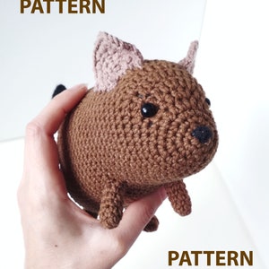 Crochet degu pattern amigurumi doll PDF pattern Pet memorial plush toy Plushie pattern stuffed animal image 3
