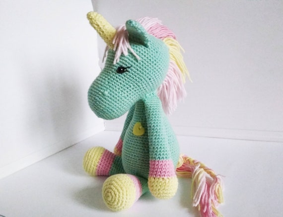 crochet unicorn doll