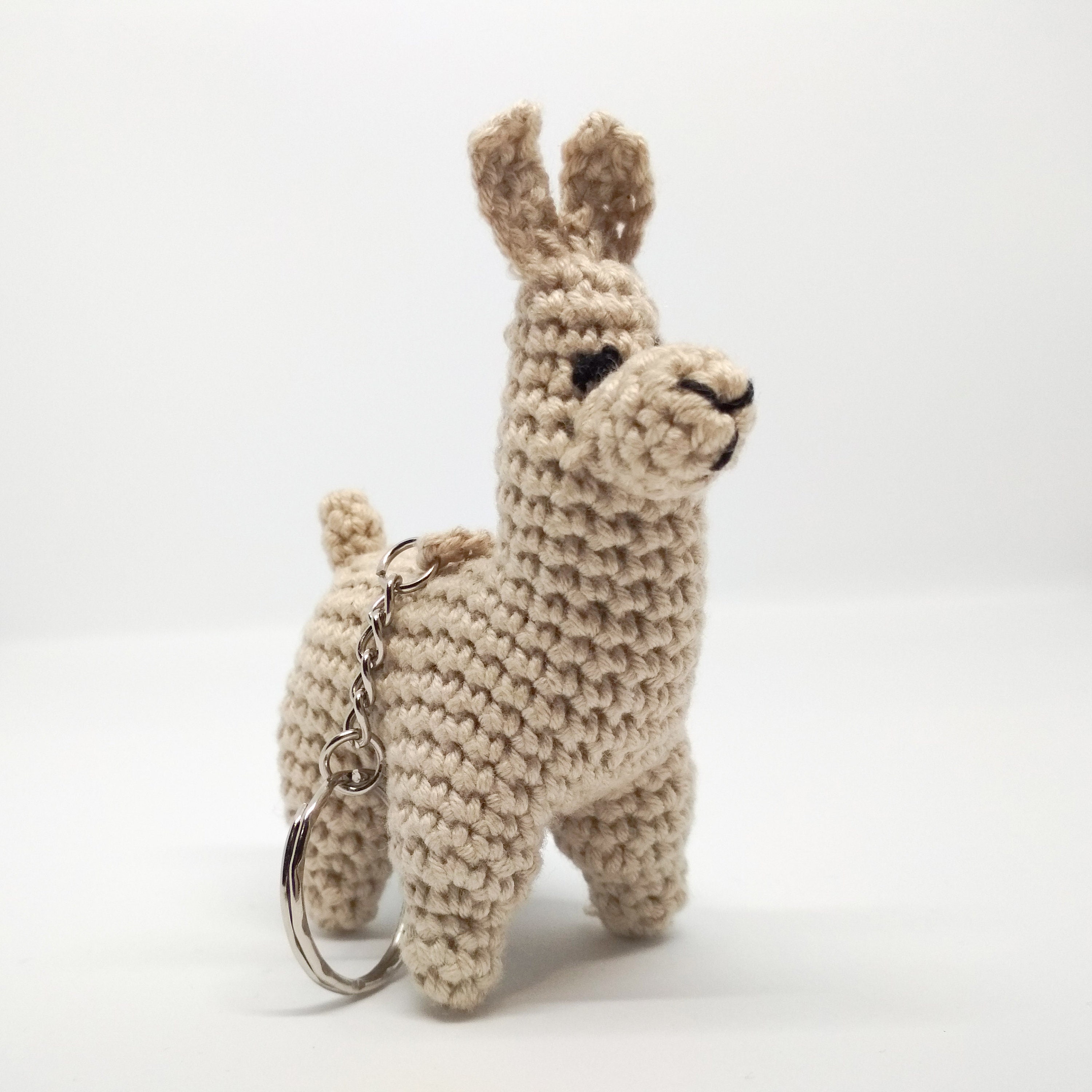 Crochet llama keychain Best friend keychain Backpack charm Etsy