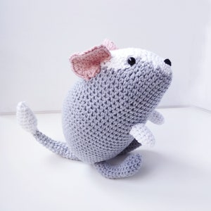 Crochet degu pattern amigurumi doll PDF pattern Pet memorial plush toy Plushie pattern stuffed animal image 8