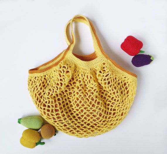 crochet fruit bag