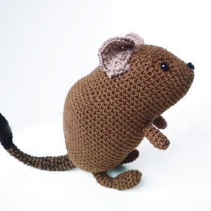 Crochet degu pattern amigurumi doll PDF pattern Pet memorial plush toy Plushie pattern stuffed animal image 9