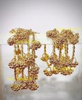 Kids Kashmiri Ghungru bangles with Rain drop glass bangles (4 Bangles)