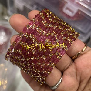 Dimond cut Premium Quality Glass Bangles  (12 Bangles)