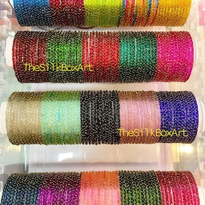 Raindrop Glass Bangles Premium Quality (12 Bangles)