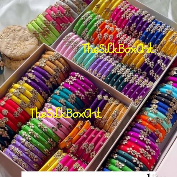 Silk thread Bangles | Pooja return gifts  | varalakshmi vratam | housewarming| Desi return gifts| Navratri return Gifts