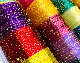 Pulseras de cristal con forma de gota de lluvia (12 pulseras)