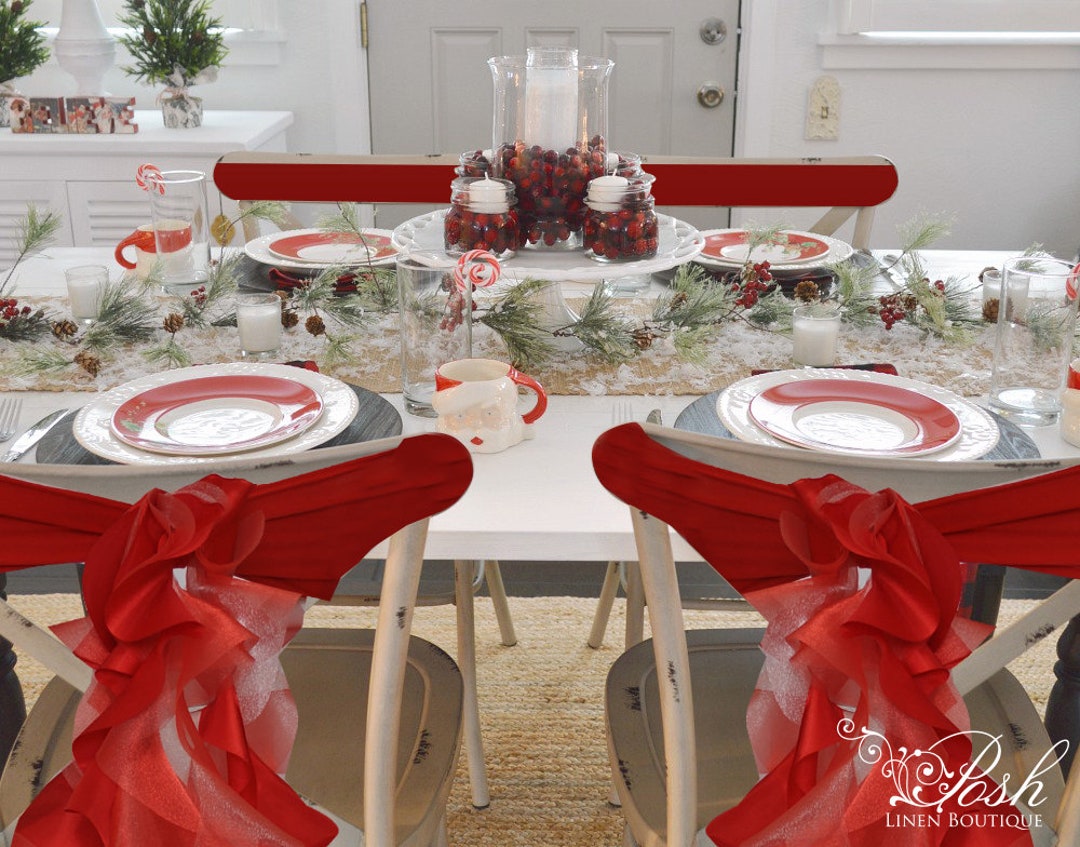 HOLIDAY CHAIR Covers/chair Back/holiday Decor Indoor/holiday Table