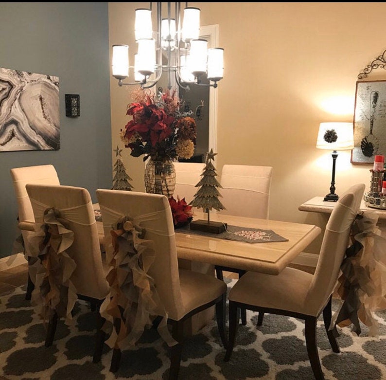 Fall Chair Covers/fall Chair Sash/thanksgiving Etsy