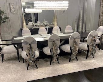 Wedding Decorations/Wedding Decor/Wedding Chairs/Wedding Chair Covers/Wedding Chair Sashes/Wedding Chair Signs/Silver Wedding Decor