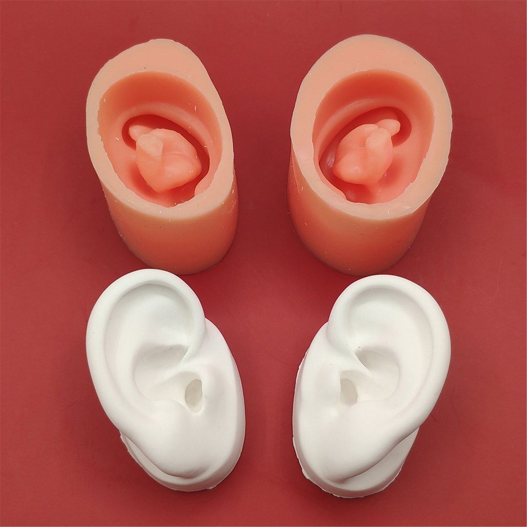 3D Silicone Ear Mold Handmade Clay Soap Making Tool One Pair Etsy.de