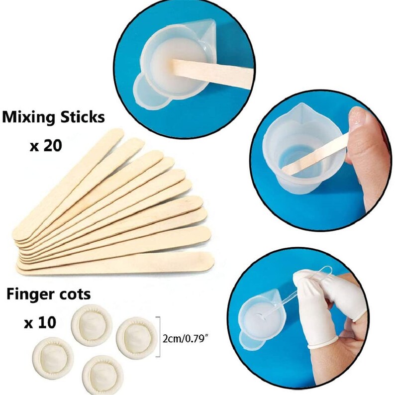 Reusable Silicone Resin Measuring Cups Tool Kit 100ml Etsy