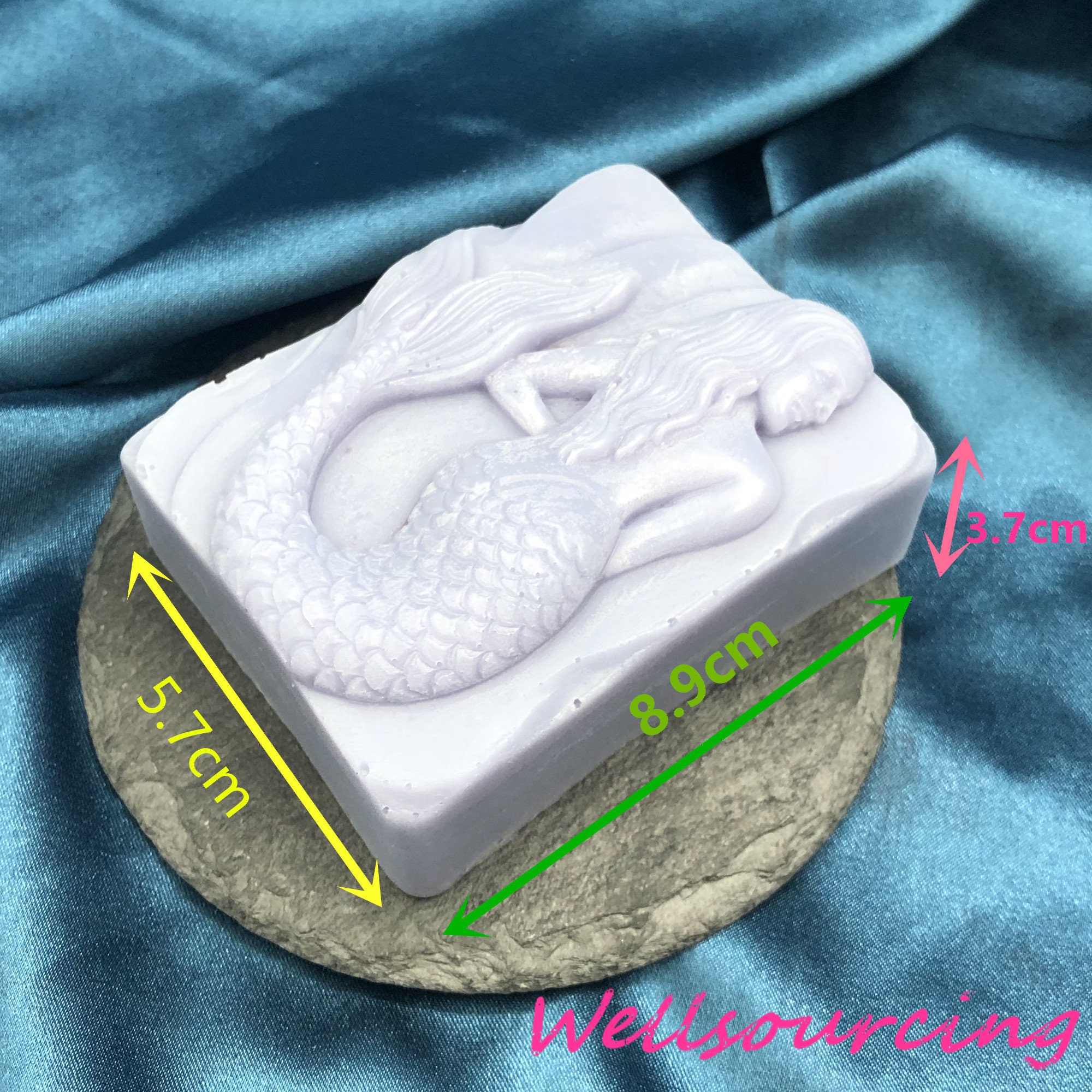 Sexy Mermaid Silicone Soap Mold Handmade Soap Making Mermaids Etsy