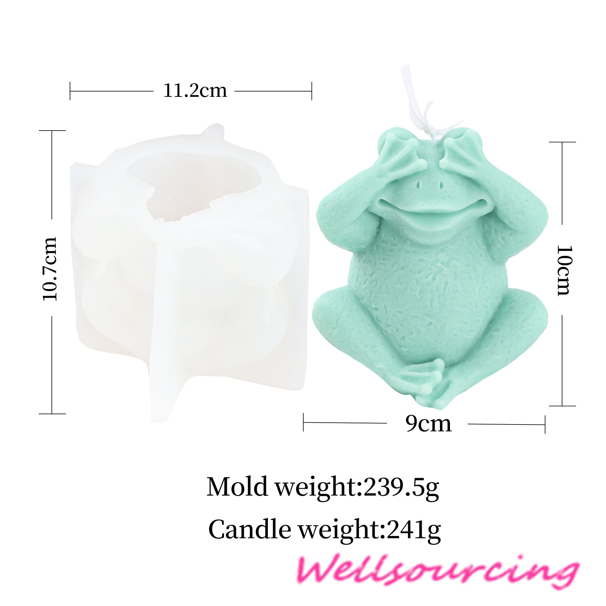 3D Lovely Frogs Candle Silicone Mold DIY Animal Aromatherapy Etsy