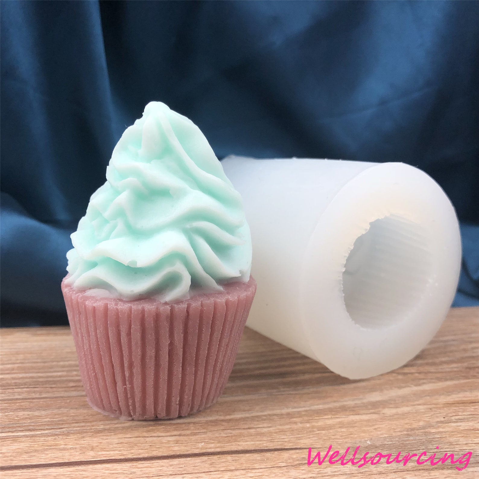 Silicone Muffin Candle Mold Ice Cream Cup Cake Mold Handmade Etsy