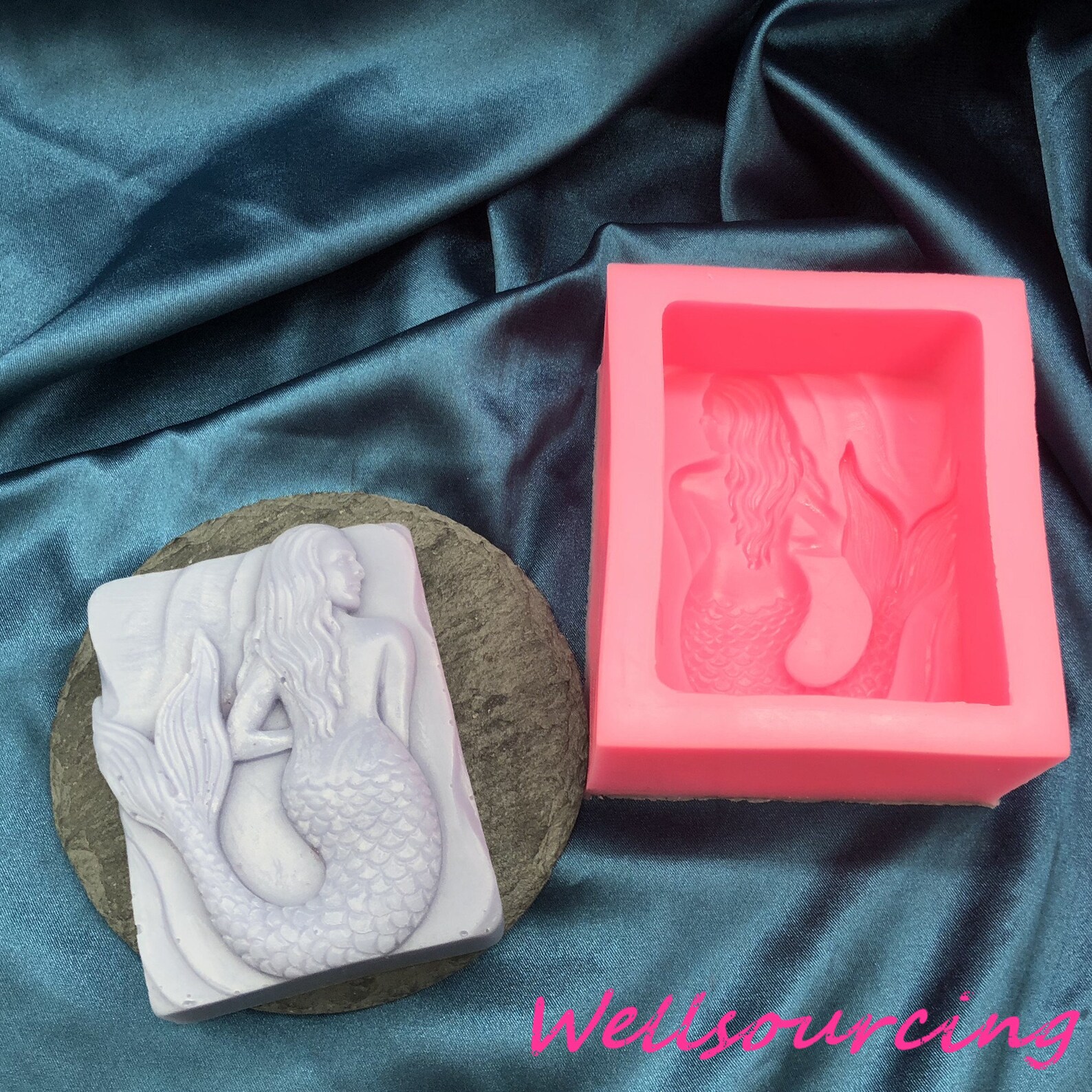 Sexy Mermaid Silicone Soap Mold Handmade Soap Making Mermaids Etsy France