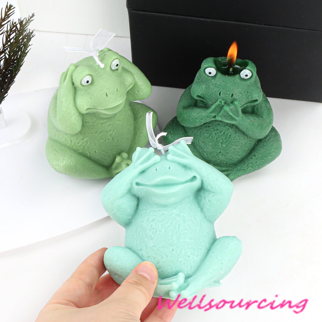 3D Lovely Frogs Candle Silicone Mold DIY Animal Aromatherapy Etsy