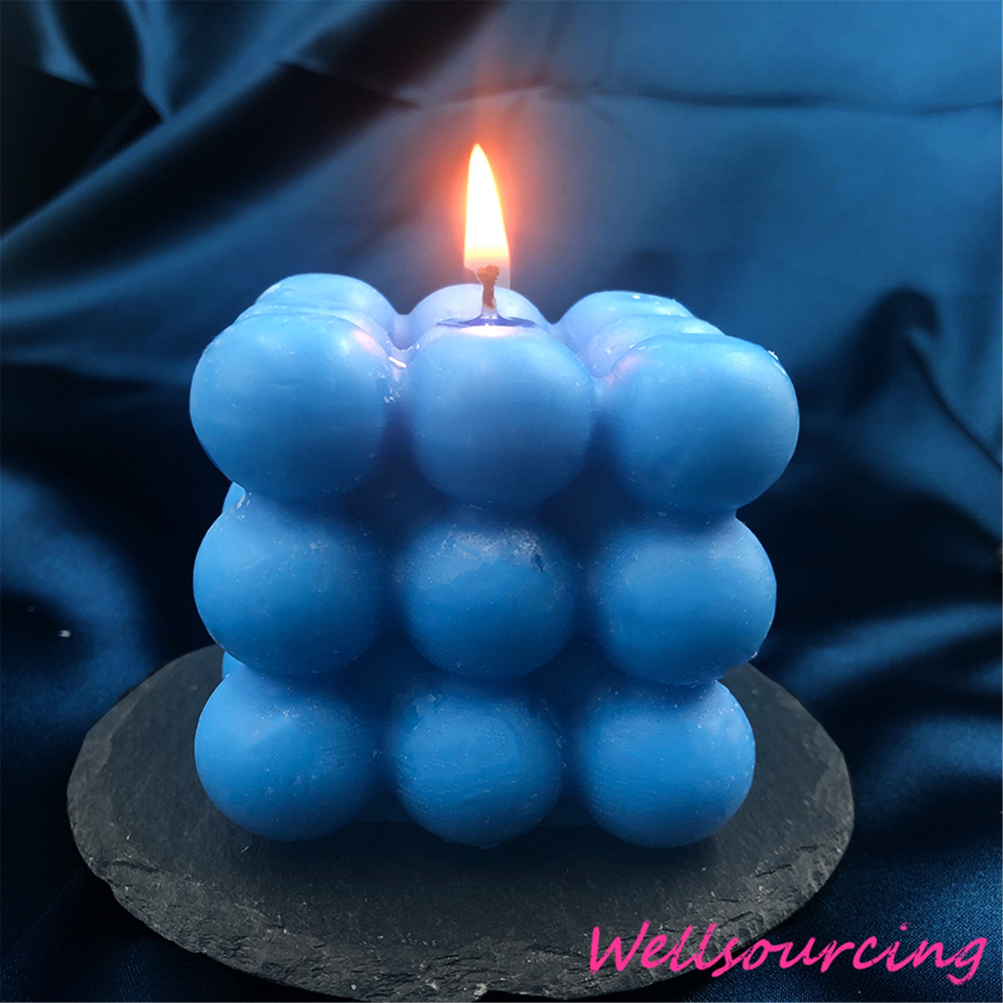 2 Pcs/Set 3D Magic Ball Candle Mold Silicone Magic Cubic Mold Etsy