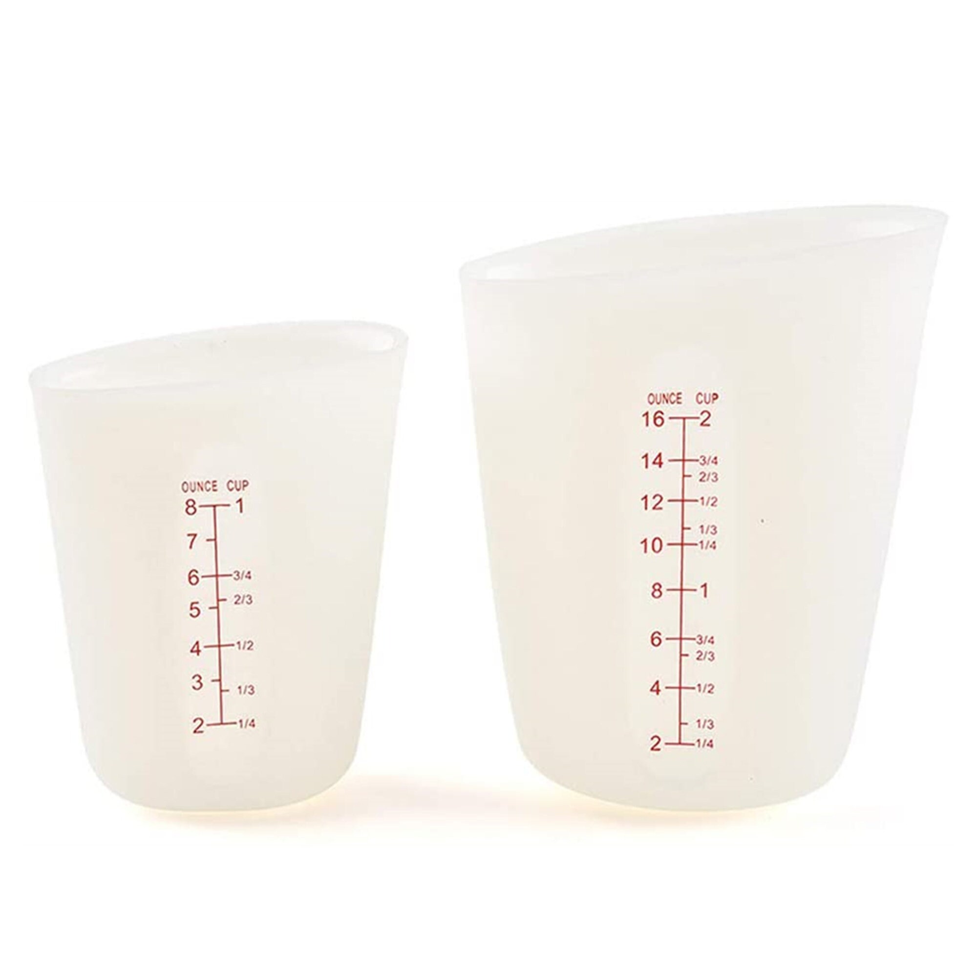2 Pcs/Set Silicone Measuring Cups 500ml 250ml Epoxy Resin Etsy