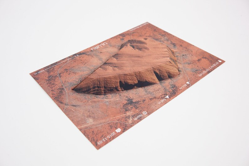 Australia's Uluru Easy Papercraft Mountain image 4