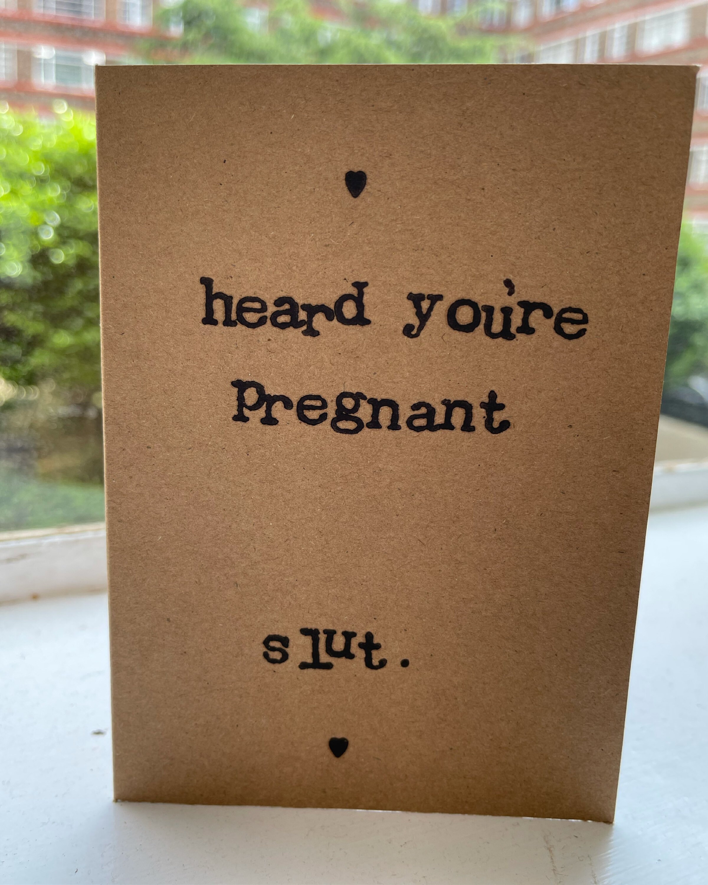 Pregnant Card Handmade Greeting Card With Envelope Etsy