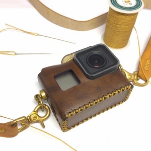 Gopro Hero 6 Funda de cuero hecha a mano