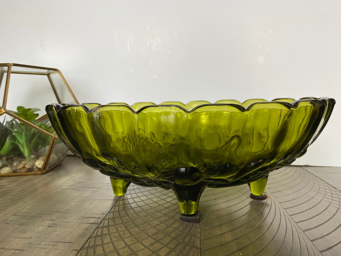Vintage Green Bowls / Dishes Etsy