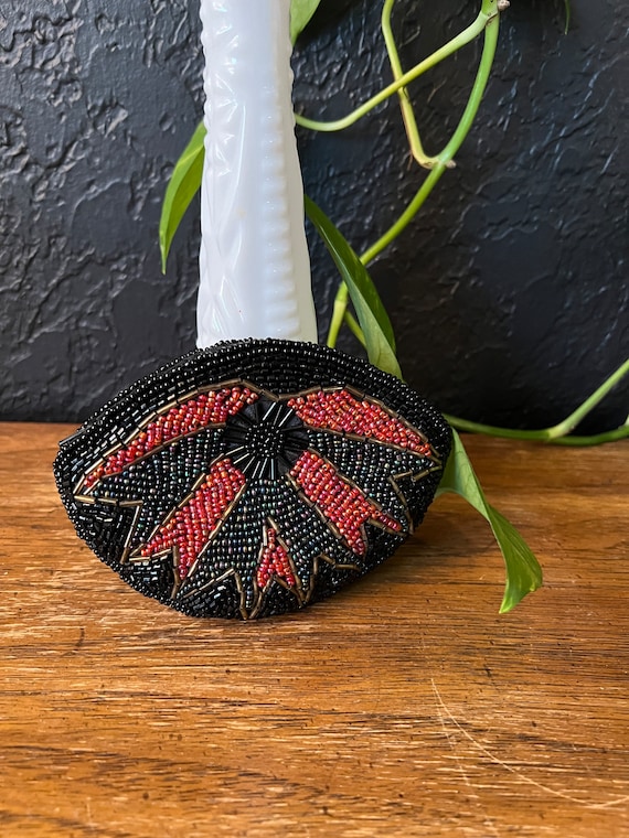 Vintage Hand Beaded Coin Purse