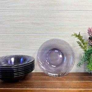 Vintage lila Amethyst Pyrex Festiva Schalen