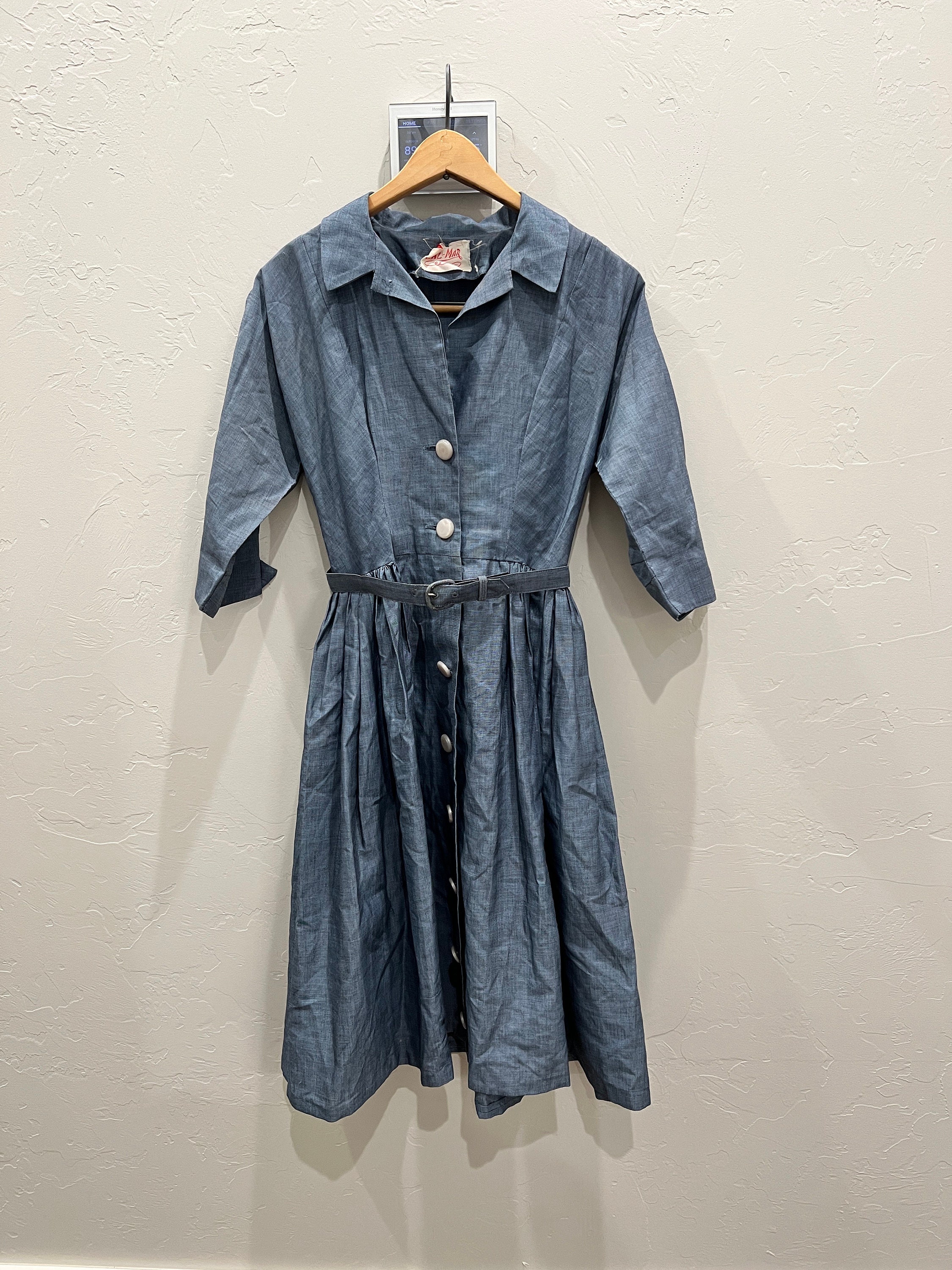 navy blue dress for baby girl The Chambray Shuffle main image 0