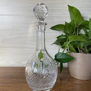 Vintage Hollywood Regency Crystal Decanter