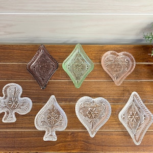 Conjunto de ponte de vidro para sanduíches Indiana Tiara - Cartas de baralho naipes e pratos de doces de nozes - CHOICE