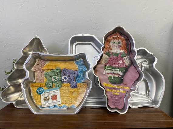 CHOICE Assorted Vintage Wilton Cake Pans Noahs Ark Doll
