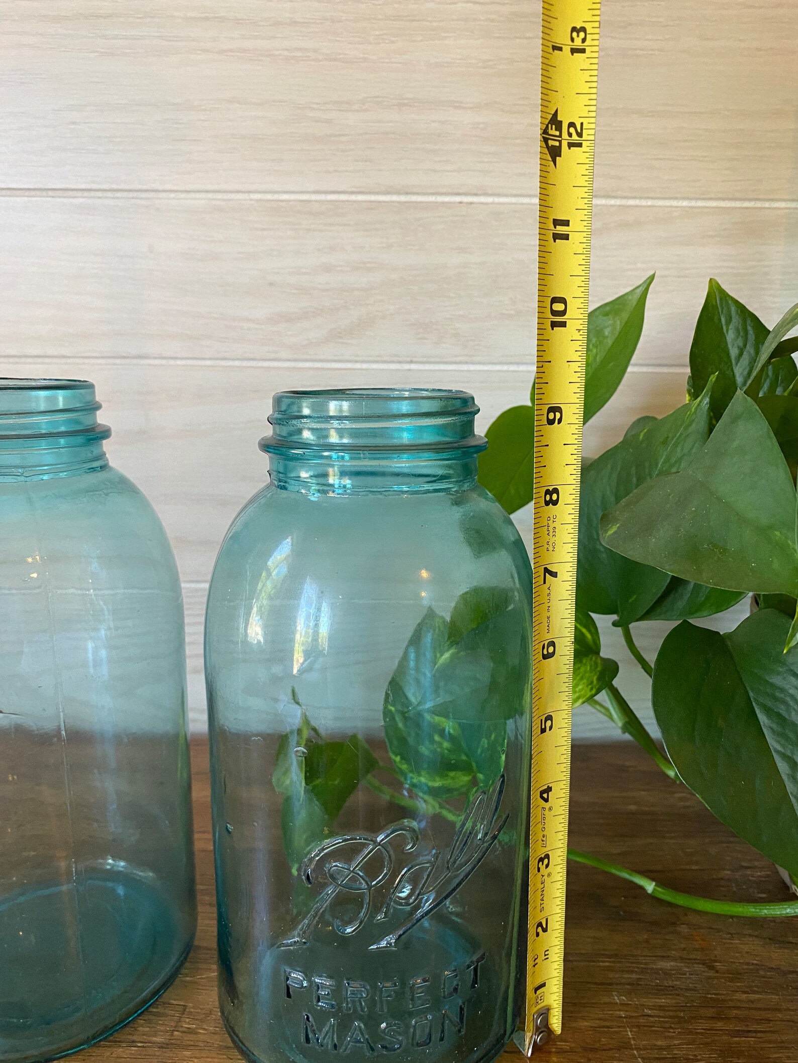 HALF GALLON Vintage Blue BALL Perfect Mason Canning Jar With Etsy