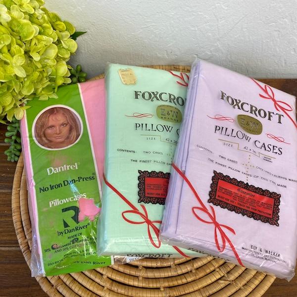 Vintage Pillowcases Etsy