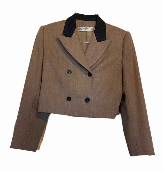 Vintage Couture Adele Simpson Cropped Blazer
