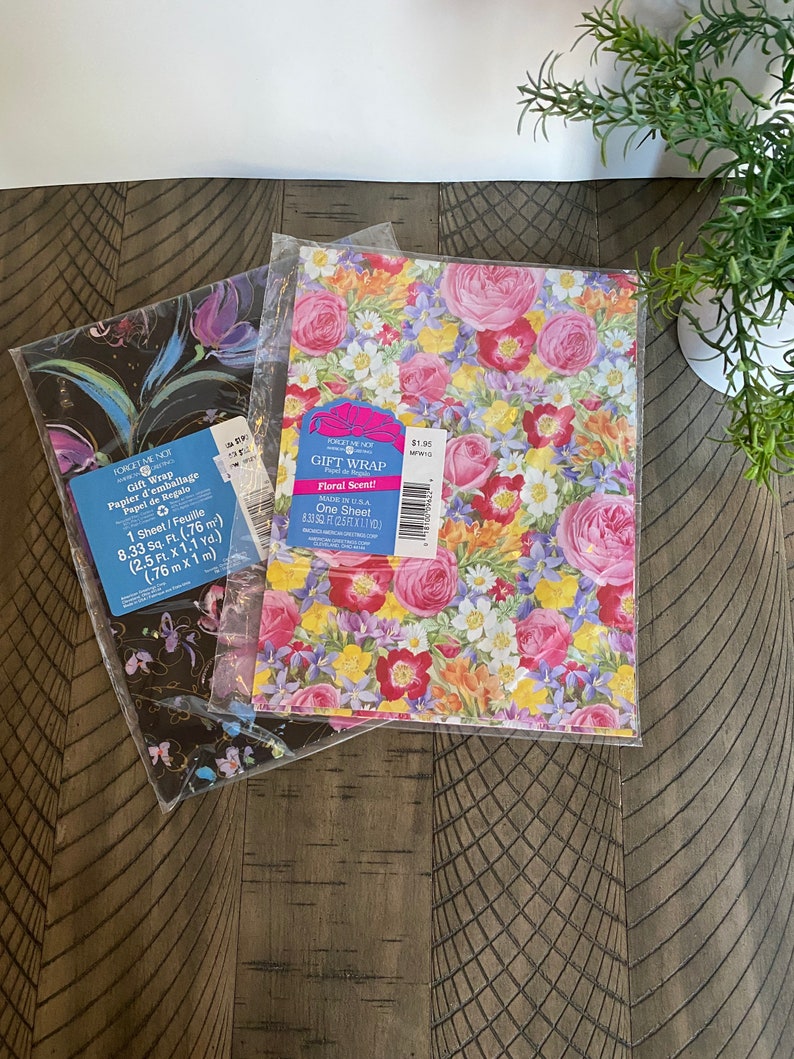 Vintage Gift Wrapping Paper Etsy