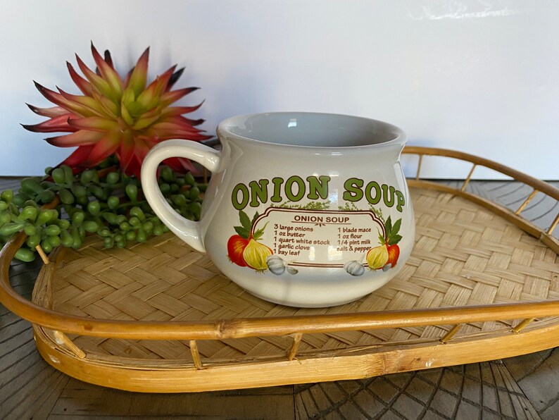 Vintage Soup Recipe Bowls Etsy