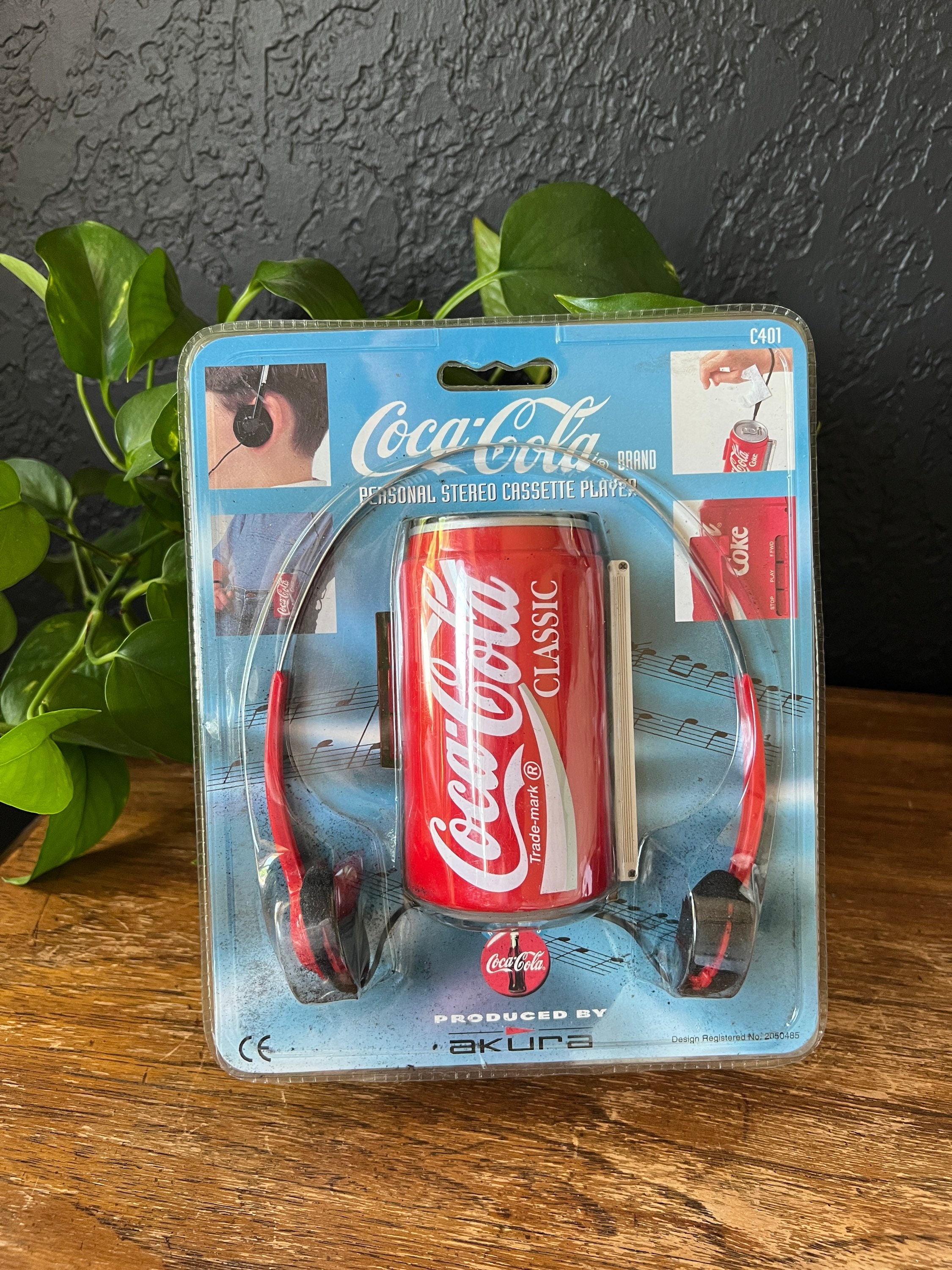 Vintage Akura Coca Cola Personal Stereo Cassette Player - New