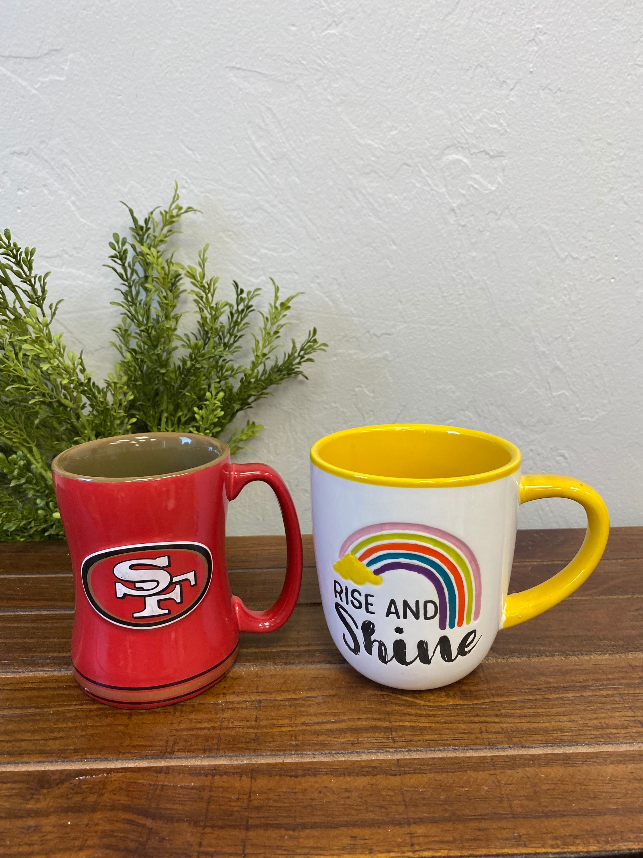 Boelter Brand 49ers Mug and Rise and Shine Tag Mug 