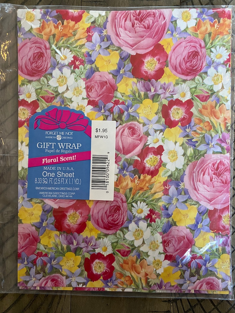 Vintage Gift Wrapping Paper Etsy