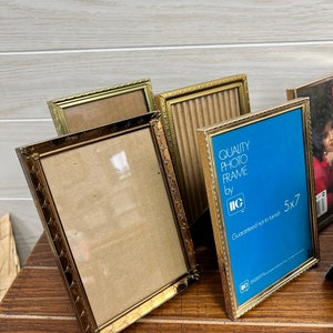 Vintage Brass / Gold Filigree 5x7 Frames Assorted - Etsy