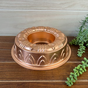 Vintage Copper finished Aluminum Jello Molds/Cake Pans