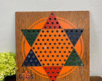 Vintage Original Star Checkers Board Only