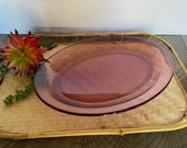 Vintage Cranberry Visions by Corning 16 Platter