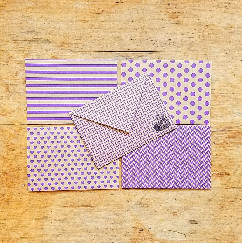 neon kraft polka dots pen pal envelopes writing paper set stationery set letter writing paper purple letter writing set stationary