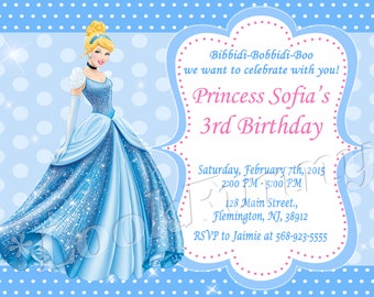 cinderella invite etsy