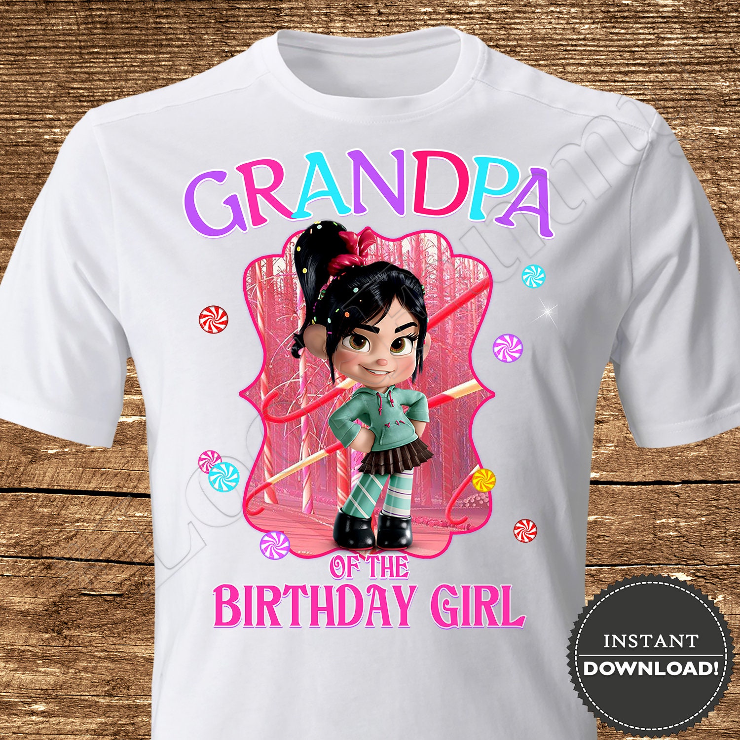vanellope birthday shirt