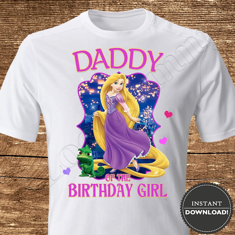 Tangled Characters Choose image and size iron on T shirt transfer