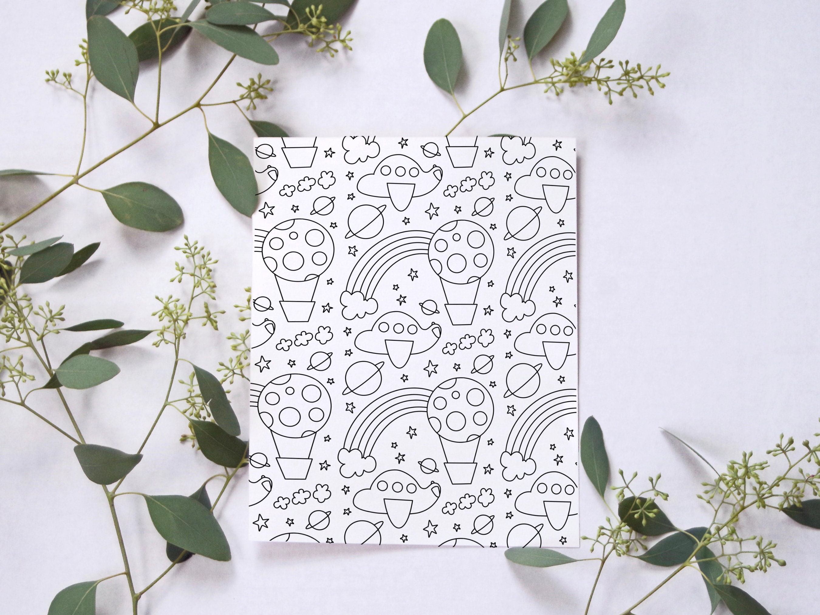 Printable Coloring Pages | Transportation Theme | Easy Fun Coloring - Etsy